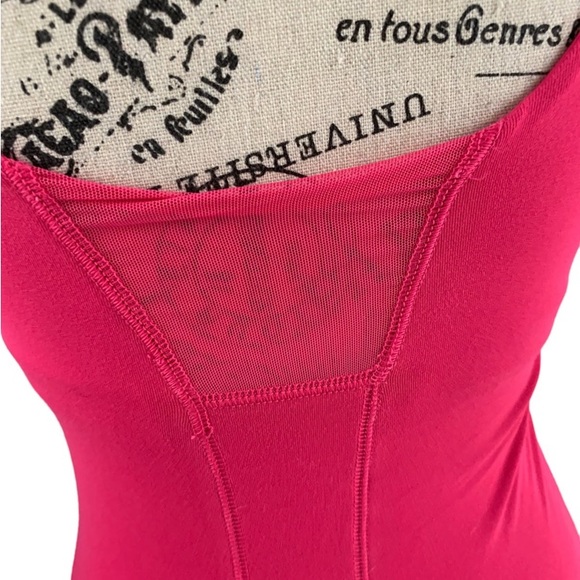 Champion Workout Tank Top Lightly padded, Mesh Back, fuchsia pink, Women's XS - Picture 6 of 11